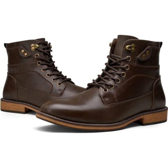 New Men\'s Waterproof Hiking Chukka Boot Durable Stylish Comfortable Coffee Brown